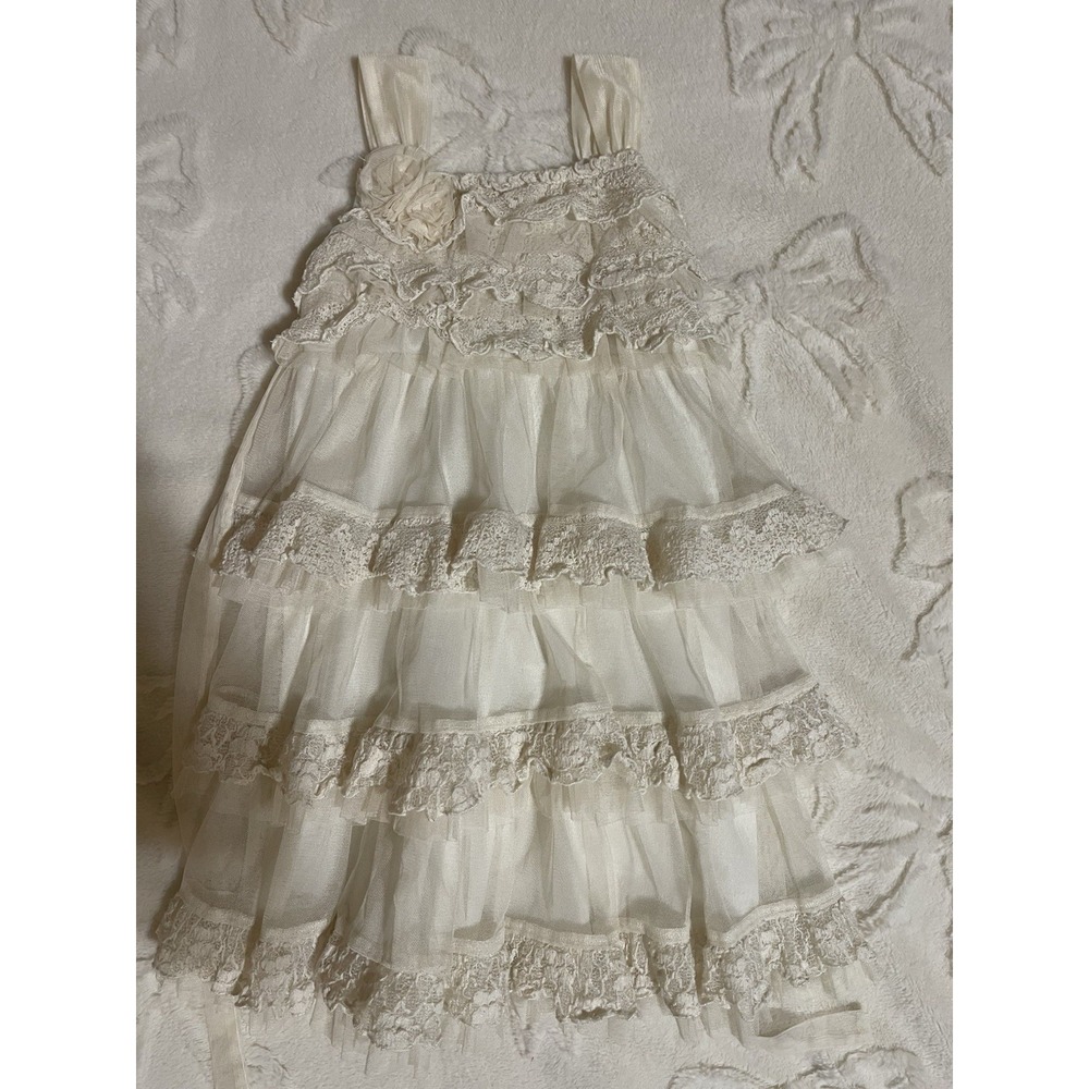 Isobella & Chloe Girls Dress Size 4 Ivory